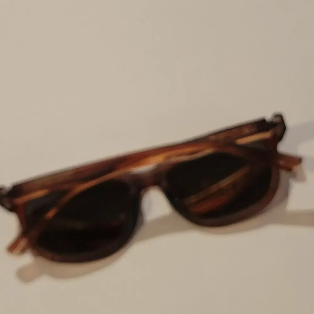 Tifosi Optics SWANK Sunglasses Woodgrain Frame  with Yellow Mirror